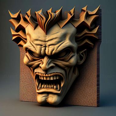3D model Twisted Metal Head On game (STL)